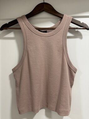 Ribbed Tank Top - Blush Pink / Nude